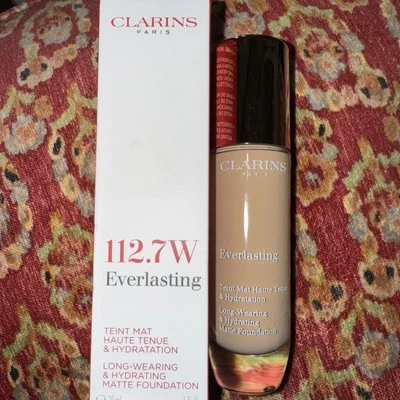 Clarins Everlasting Foundation 30ml 112.7 W Macchiato NIB Long Wearing Matte - Image 1 of 4