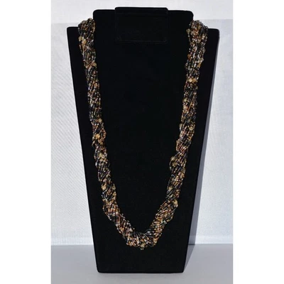 Joan Rivers Beaded Multi-Strand Czech Glass 33" Torsade Long Statement Necklace - Image 1 of 4