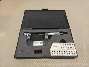 MITUTOYO MICROMETRO FILETTATO 1"-2" MITUTOYO 126-138 CON INCUDINE - Foto 1 di 9