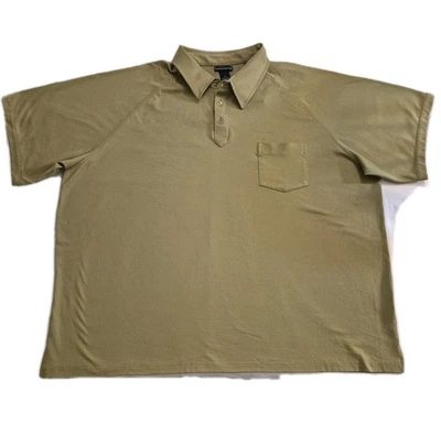 Camisa polo vintage Knightsbridge para hombre 4XL grande verde oliva genial plus Foto 1 de 4