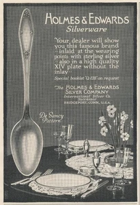 Anuncio de revista - 1916 - Holmes & Edwards Silver Co., Bridgeport, CT - "De Sancy" - Imagen 1 de 1