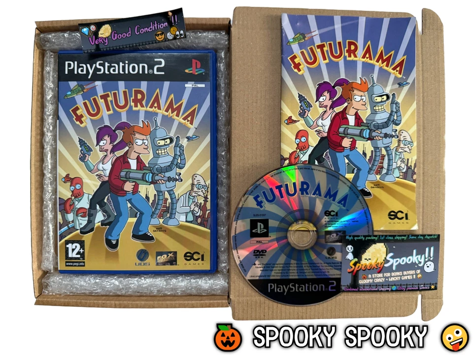 Futurama PS2 - UK PAL VGC CIB - High Quality Packing - Tracked - Image 1 of 4