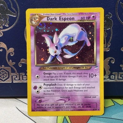 Pokemon Dark Espeon Neo Destiny 2001 Holo SWIRL #4/105 NM - Image 1 of 4