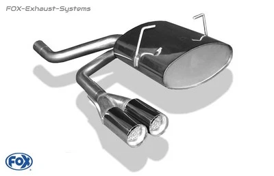 Scarico Sportivo Centrale Mini One Cooper R50 2x70mm Affilato Con Abs. - Immagine 1 di 2