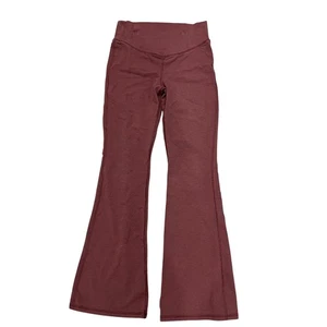 Old Navy Active Chill High Rise Power Flare Maroon Leggings Girls XL 14/16 - Picture 1 of 4