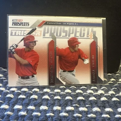 2009 TRISTAR Prospects Plus - Diamond Duos Mike Trout, Randal Grichuk #81 (RC) - Image 1 of 2