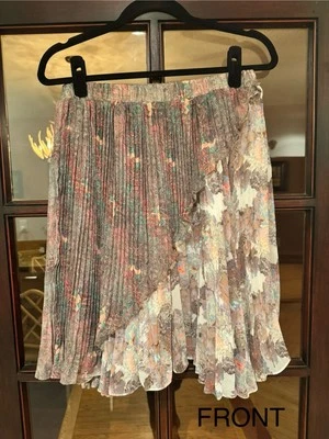 WHITNEY EVE разноцветный цветочный плиссированные юбки Sz S-M - Изображение 1 из 4