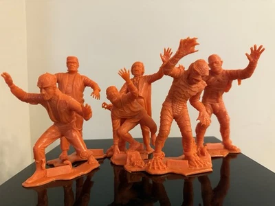 Conjunto de 6 figuras de monstruos famosos de Marx mexicanas refundidas criatura Frankenstein etc. Foto 1 de 4