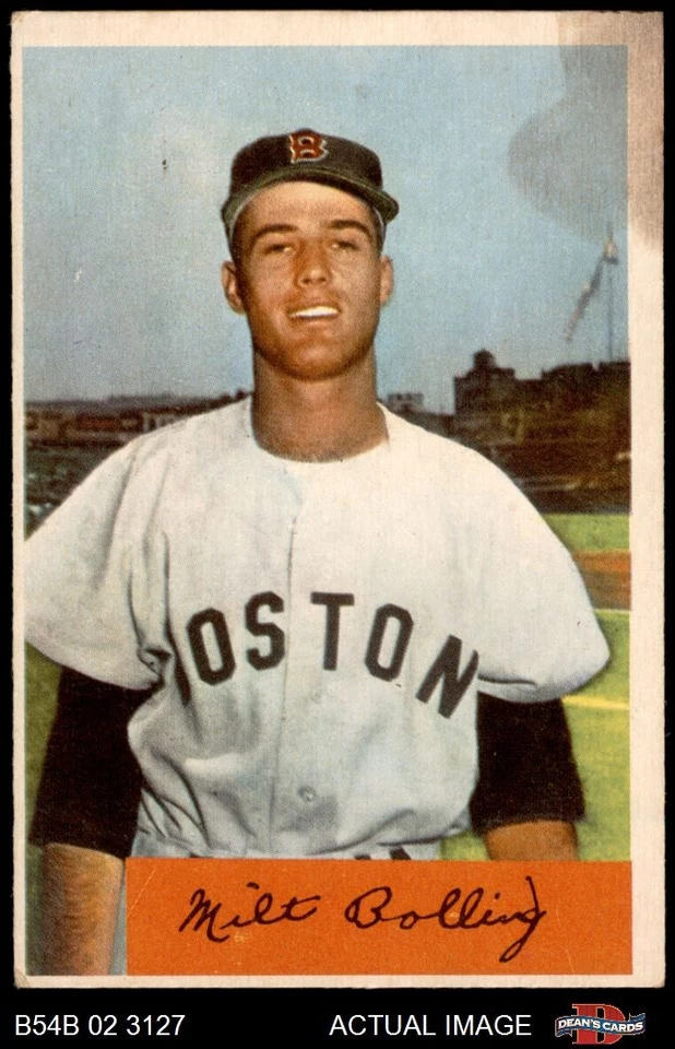 1954 Bowman #130 Milt Bolling Red Sox 2 - GOOD - Image 1 of 1