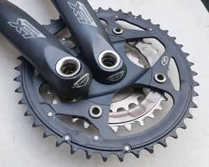 Catena tripla Shimano Deore LX FC-M571 'Hollowtech' Octalink 175 mm *NOS/NUOVA* - Foto 1 di 13