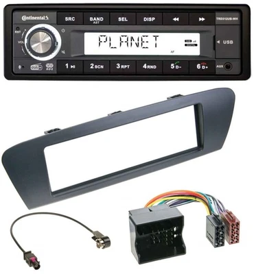 Continental USB 1DIN AUX DAB MP3 Autoradio für Renault Scenic (ab 12) - grau - Bild 1 von 4