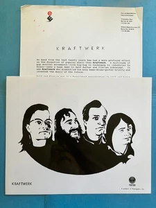 Kraftwerk , Original Vintage Pressemappe Headshot Foto mit Biografie - Bild 1 von 2