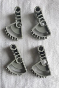 Four Grey Lego Technic Arm 1/4 Gear 8 Tooth Ref 41667 - Picture 1 of 2