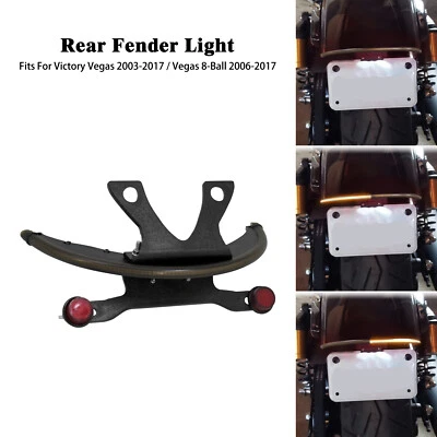 Amber Fender Tail Turn Signal Light Bar Tag Bracket Fit For Victory Vegas Gunner - Image 1 of 4