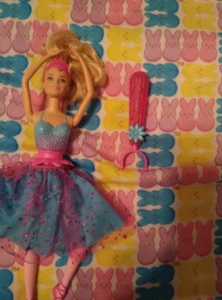 2014 Barbie Dance & Spin Ballerina Mattel Spielzeug Puppe MIT Griff, Tutu und Diadem❤ - Bild 1 von 6