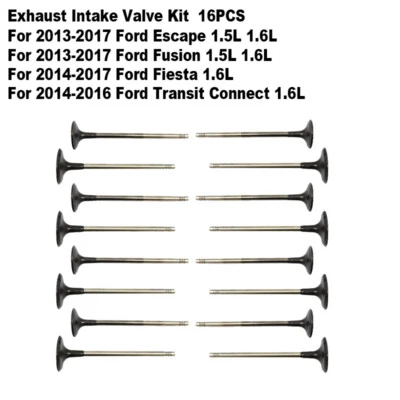 Kit de válvula de admisión de escape para Ford Fusion 2013-2017 1,5 L 1,6 L 16 piezas BM5Z-6505-B  Foto 1 de 4