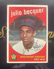 1959 Topps #93 Julio Becquer EX! Washington Senators!