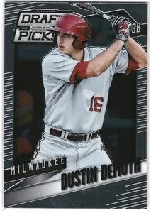 2014 Panini Prizm Draft Dustin Demuth Rookie Milwaukee Brewers #52 - Picture 1 of 2