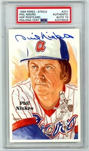 Phil Niekro Signed Perez Steele - PSA DNA 10 - Picture 1 of 1