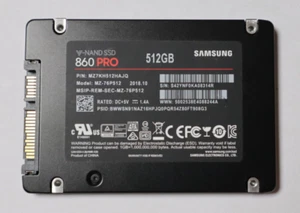 Samsung 860 PRO 512 GB 512GB 2.5 Zoll SATA-III 6 Gb/s MZ-76P512 SSD - Bild 1 von 1