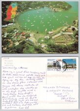 c24443 The Lagoon St George's  Grenada  postcard 2007 Jamaica stamp