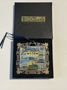 2013 OKC Maps1 20 Jahre Gedenk Weihnachtsschmuck BC Clark Jewelers Gold - Bild 1 von 5