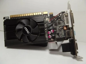 MSI GeForce GT 610 1GB DDR3 PCIe HDMI DVI VGA Video Card N610GT-MD1GD3/LP - Picture 1 of 4