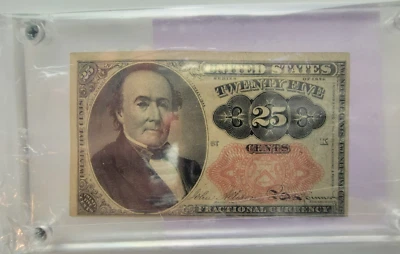 1874 FRACTIONAL 25 CENT NOTE uncirculated - Image 1 of 4