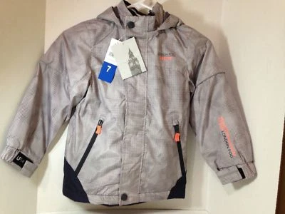Chaqueta forrada de lana con capucha London Fog para niños, talla 2T o 5, gris, nueva con etiquetas Foto 1 de 4