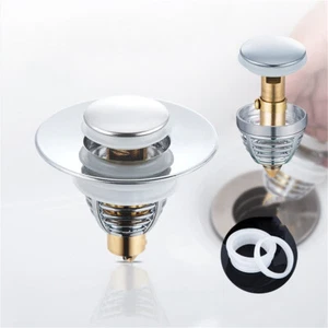 Upgraded Universal Washbasin Bounce Core Drain Plug Basin Press Type Sink Plug - Picture 1 of 12