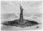 Photo : Statue de la Liberté, New York, New York, vue panoramique