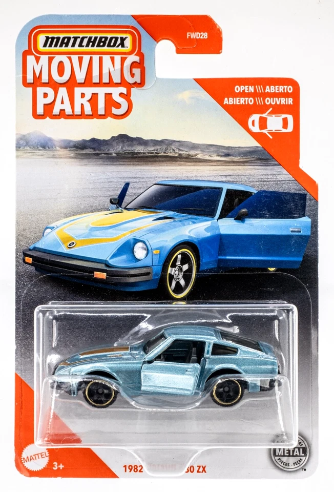 2020 Matchbox Moving Parts GTT20 1982 Datsun 280 ZX SKY BLUE METALLIC | FSC - Image 1 of 1