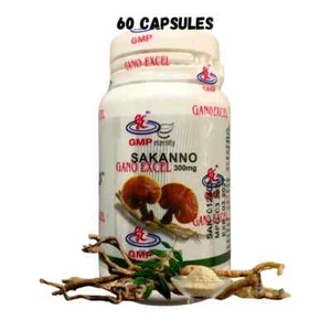 1 Gano Excel Sakanno 60 Capsules and 1 Gano Excel 30 Capsules Ganoderma Lingzhi - Picture 1 of 7