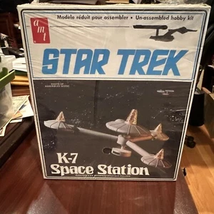 Star Trek Vintage 1976 K-7 Space Station AMT Model Kit S955 Origina owner Sealed - Picture 1 of 16