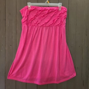 OP XXL 19 Mystic Coral Pink Strapless Sundress Beach Cover-up - Picture 1 of 8