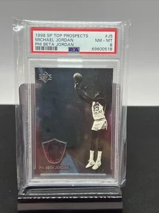 1998 SP Top Prospects Michael Jordan #J5 PSA 8 Near Mint Phi Beta Jordan - Picture 1 of 2