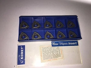 CARBIDE INSERTS QUANTITY 10 TRIGON KOMET W29 42010.0403 P 25M - Picture 1 of 2