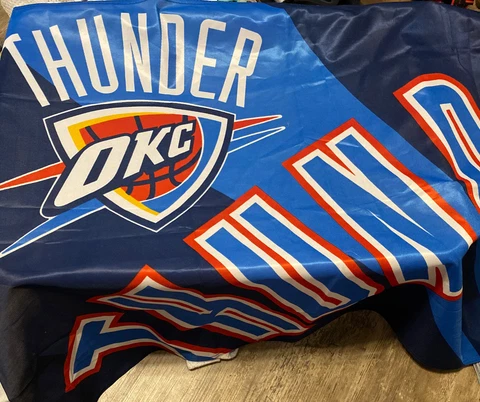 NBA Basketball OKLAHOMA CITY THUNDER Flag Cover