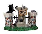 Lemax 2009 Creepy Fountain Spooky Town Retired #94974 Lugubre Fontaine Crow Rats