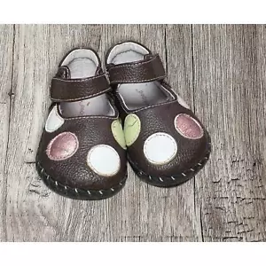 Pediped baby brown polka dot shoes. Size 12-18 month - Picture 1 of 4