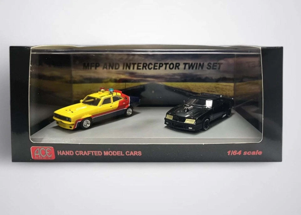 1:64 Mad Max Twin Set -- First & Last Interceptor -- Ford Falcon -- Ace Models - Image 1 of 3