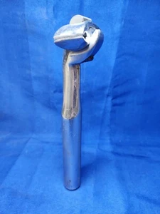 Vintage 90s Aero Aluminum Seatpost 28.6mm Silver Road Shimano Clone - Picture 1 of 4