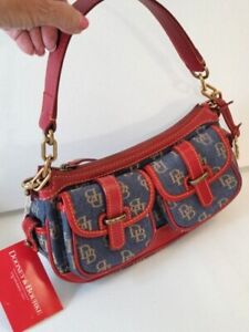 Dooney &Bourke Red Pocket Shoulder Bag New W/Tag and Dust Cover Bag
