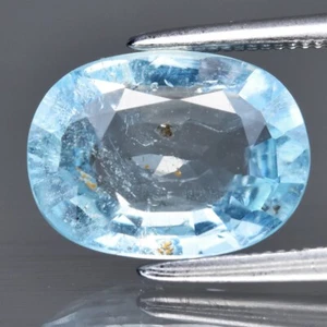 ๐ 2.35ct 10.7x8mm Oval Natural Blue Aquamarine - Unheated, Brazil Gem - Picture 1 of 4