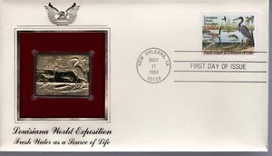 LOS ANGELES SUMMER OLYMPICS KAYAKING 1984 SCOTT #2085 GOLD REPLICA COVER FDC - Picture 1 of 2