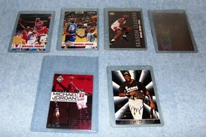 Lote de 6 tarjetas de baloncesto/béisbol Michael Jordan #23 - Imagen 1 de 7