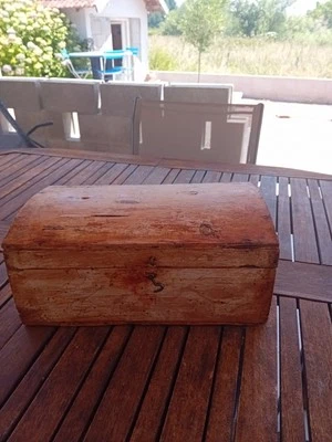 ancien coffre de Mariage Normand XlX - Photo 1/4