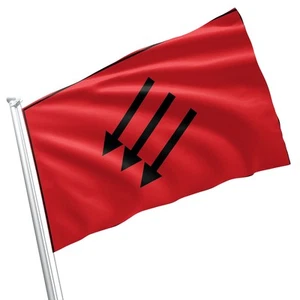 German Eiserne Front 3x5 Flag Banner – Symbol of Anti-Fascist Resistance & De... - Picture 1 of 6