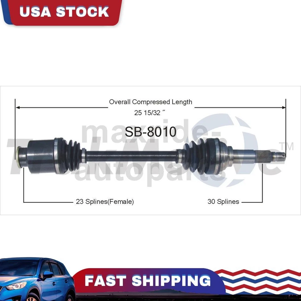 Junta de eje CV del lado del pasajero delantero derecho para Subaru Brat 1982 1983 1984 1985 Foto 1 de 1