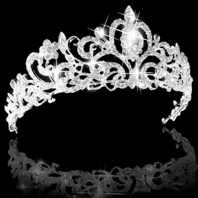 Corone di tiara per donne Tiare di cristallo per compleanno - Immagine 1 di 4